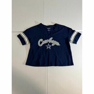 Dallas cowboys women crop top shirt size small